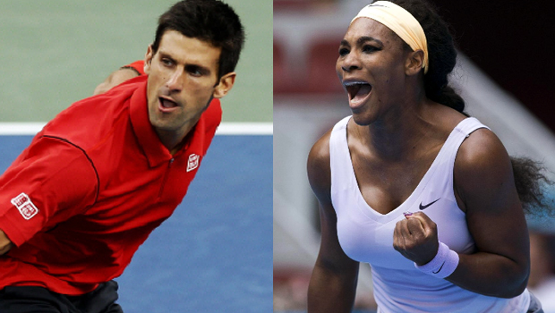 China Open Serena Williams and Novak Djokovic