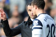 Roberto Martinez and Ross Barkley - Everton