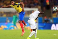 Antonio Valencia Ecuador and Paul Pogba France