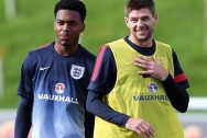 Steven Gerrard with Daniel Sturridge England world cup