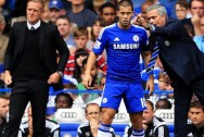 Chelsea manager Jose Mourinho and Eden Hazard