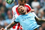 Edin Dzeko Manchester City v Stoke City