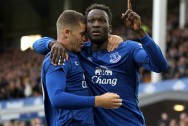 Romelu Lukaku and Ross Barkley Everton