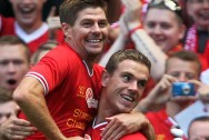 Steven Gerrard and Jordan Henderson