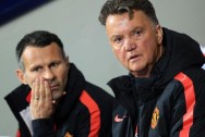 Man Utd assistant manager Ryan Giggs and Louis van Gaal