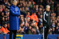 Arsene Wenger and Alan Irvine