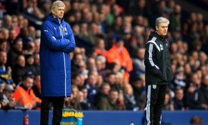 Arsene Wenger and Alan Irvine