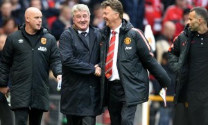 Man United Louis van Gaal and Hull City Steve Bruce