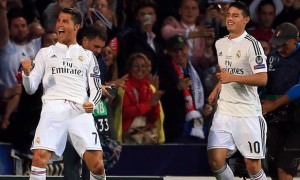 Cristiano Ronaldo và James Rodriguez Real Madrid