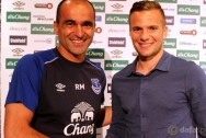 Everton-Roberto-Martinez-and-Tom-Cleverley