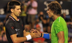 Novak Djokovic quá mạnh so với đối thủ Rafael Nadal