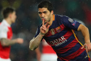 barcelona 3-1 arsenal louis suarez