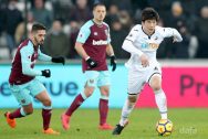 Tiền vệ Ki Sung-Yueng của Swansea tiếp tục phong độ tốt trên sân nhà
