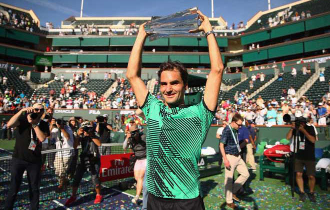 Thách đấu Nadal - Djokovic, Federer không ngán đối thủ nào ở Indian Wells